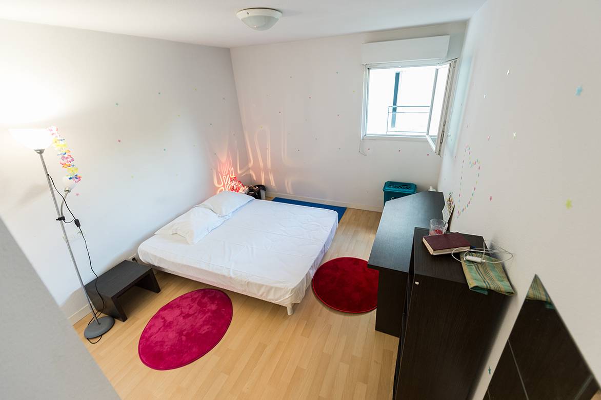 chambre appartement 3 pièces location saisonnière à Nantes